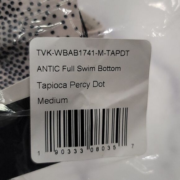 🍑tavik🍑antic Moderate Bikini Swim Bottoms TAPIOCA PERCY DOT - Picture 2 of 7